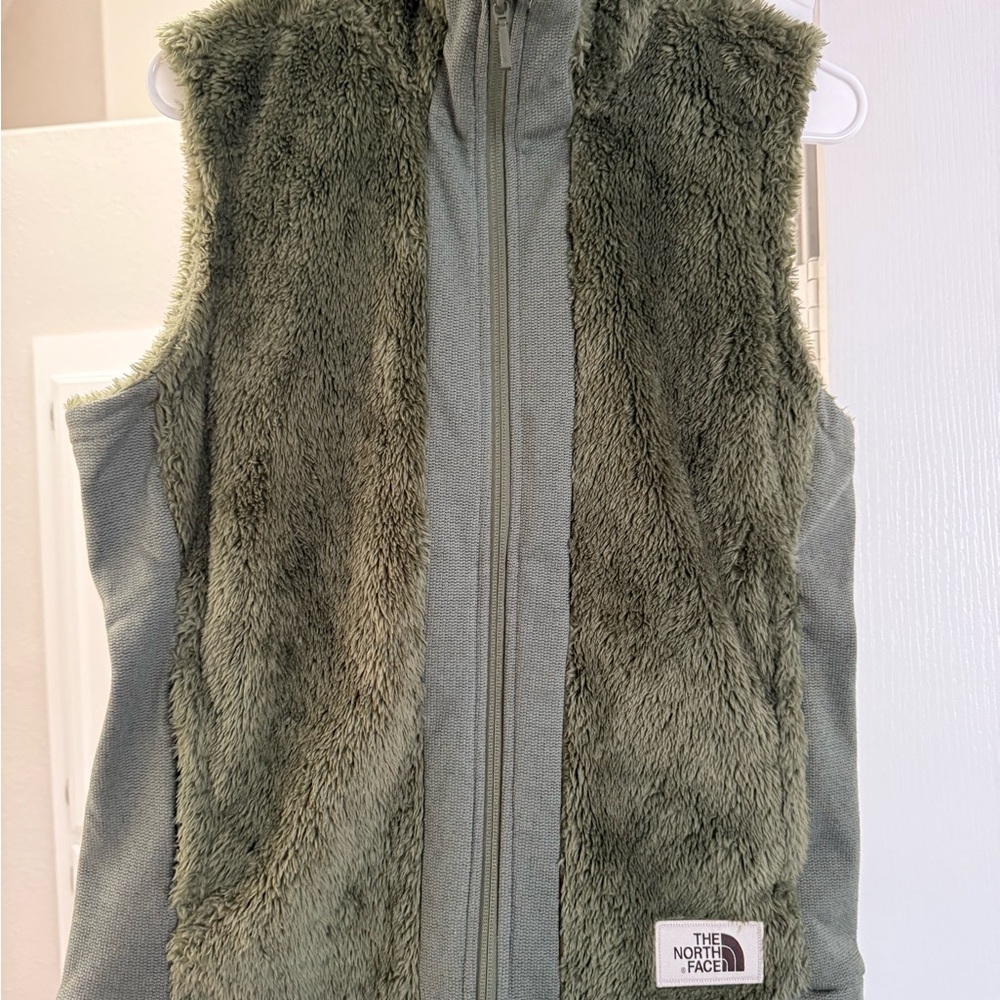 The North Face Olive Fleece Vest